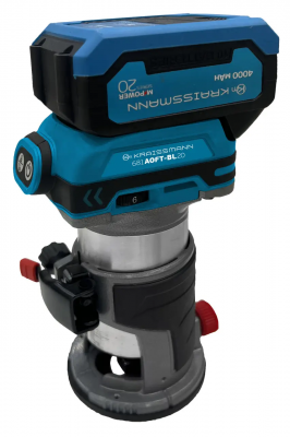 Фрезер-тример акумуляторний Kraissmann 681 AOFT-BL 20MP (без АКБ та ЗП)