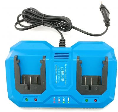 Двойное зарядное устройство для аккумуляторной пилы Kraissmann 18 V